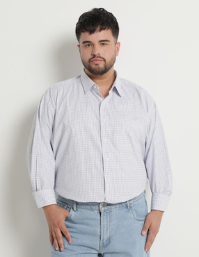 Camisa De Vestir Manchester Manga Larga Para Hombre