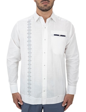 Guayabera Manga Larga G.Candila Para Hombre