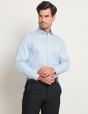 Camisa De Vestir Charles Tyrwhitt De Algodón Manga Larga Para Hombre