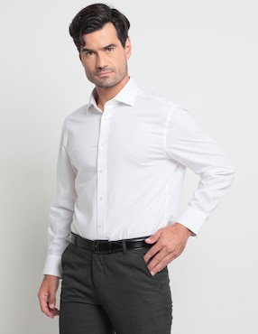 Camisa De Vestir Charles Tyrwhitt De Algodón Manga Larga Para Hombre