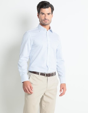 Camisa De Vestir Charles Tyrwhitt De Algodón Manga Larga Para Hombre