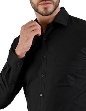 Camisa de vestir Michel Blanc manga larga para hombre