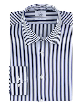 Camisa business casual Scappino de algodón manga larga para hombre
