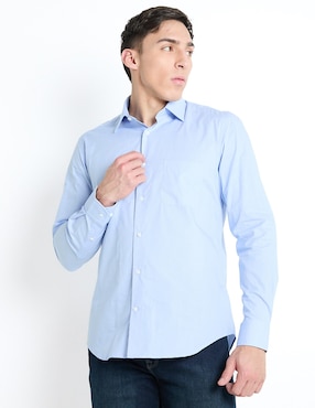 Camisa de vestir Scappino de algodón manga larga para hombre