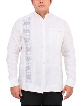 Guayabera manga larga Teya Artesanal para hombre