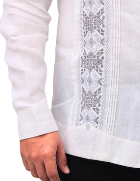 Guayabera manga larga Teya Artesanal para hombre