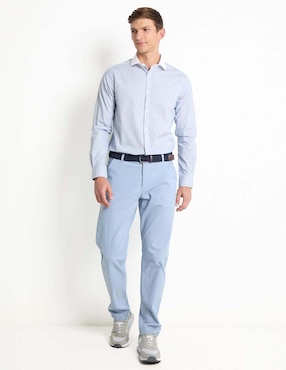 Camisa casual Elemento Uomo de algodón manga larga para hombre