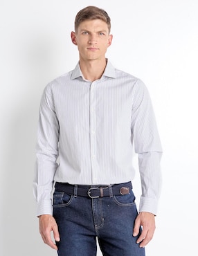 Camisa casual Elemento Uomo de algodón manga larga para hombre
