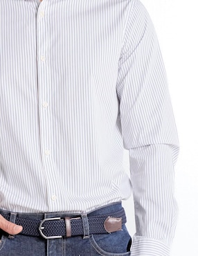 Camisa casual Elemento Uomo de algodón manga larga para hombre