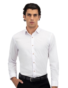 Camisa De Vestir Men's Fashion Manga Larga Para Hombre