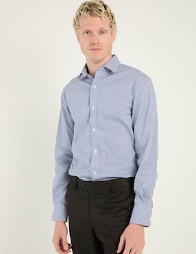 Camisa de vestir Brooks Brothers de algodón manga larga para hombre