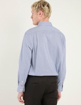 Camisa de vestir Brooks Brothers de algodón manga larga para hombre