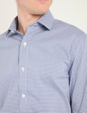 Camisa de vestir Brooks Brothers de algodón manga larga para hombre