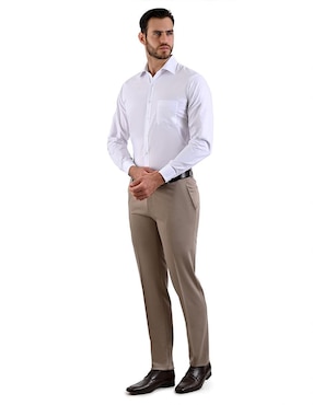 Camisa formal Michel Blanc manga larga para hombre