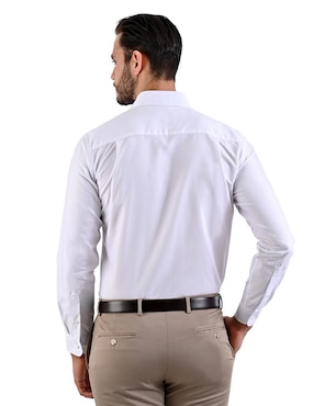 Camisa formal Michel Blanc manga larga para hombre
