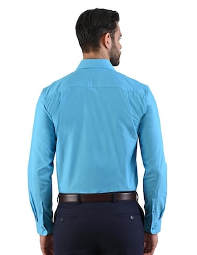 Camisa formal Michel Blanc manga larga para hombre