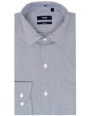 Camisa formal Nautica de algodón manga larga para hombre