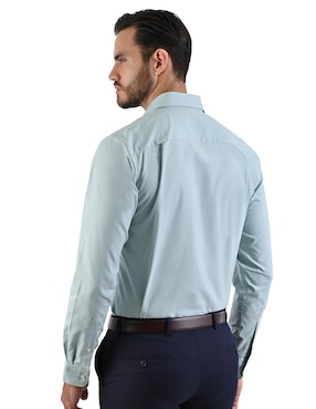 Camisa de vestir Michel Blanc manga larga para hombre