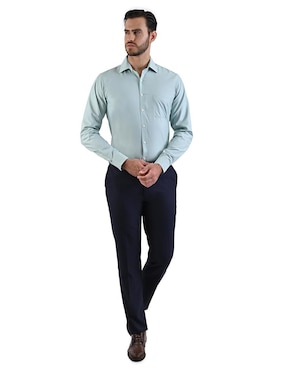Camisa de vestir Michel Blanc manga larga para hombre