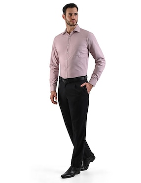 Camisa de vestir Michel Blanc manga larga para hombre