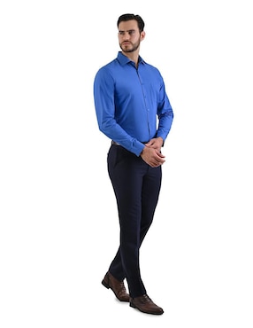 Camisa de vestir Michel Blanc manga larga para hombre