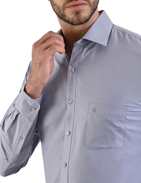 Camisa de vestir Michel Blanc manga larga para hombre