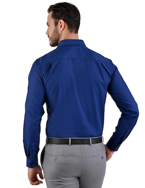 Camisa de vestir Michel Blanc manga larga para hombre