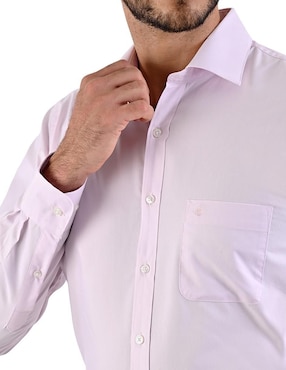Camisa de vestir Michel Blanc manga larga para hombre