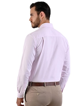 Camisa de vestir Michel Blanc manga larga para hombre