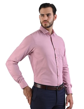 Camisa de vestir Michel Blanc manga larga para hombre