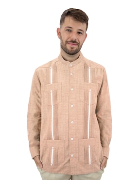 Guayabera Manga Larga G.Candila Para Hombre