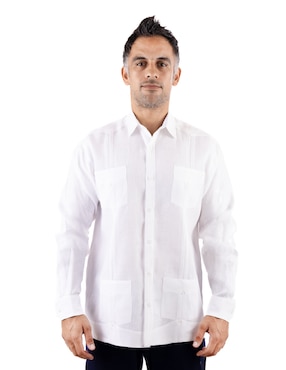 Guayabera Manga Larga G. Candila Para Hombre