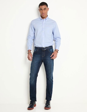 Camisa de vestir Brooks Brothers de algodón manga larga para hombre