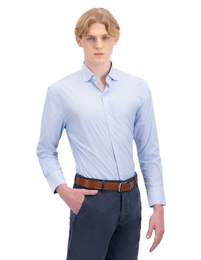 Camisa Business Casual Men's Fashion De Algodón Manga Larga Para Hombre