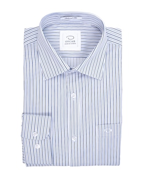 Camisa Casual Oscar De La Renta Manga Larga Para Hombre