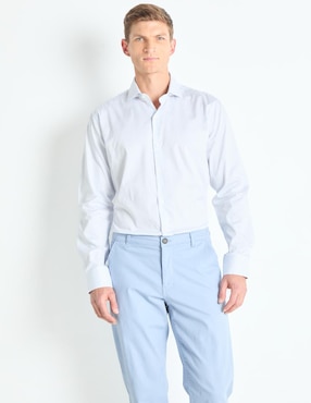 Camisa business casual Ted Baker de algodón manga larga para hombre