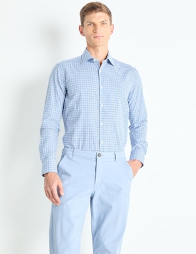 Camisa de vestir Scappino de algodón manga larga para hombre