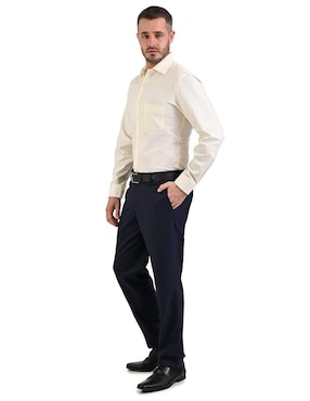 Camisa de vestir Michel Blanc manga larga para hombre