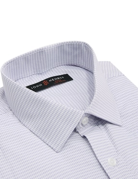 Camisa de vestir John Henry manga larga para hombre