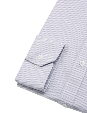 Camisa de vestir John Henry manga larga para hombre