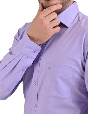 Camisa de vestir Michel Blanc manga larga para hombre