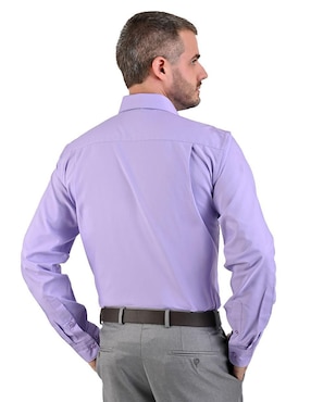 Camisa de vestir Michel Blanc manga larga para hombre