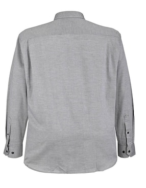 Camisa casual Michel Blanc de algodón manga larga para hombre