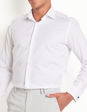 Camisa de vestir Scappino de algodón manga larga para hombre