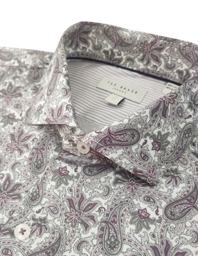 Camisa de vestir Ted Baker manga larga para hombre