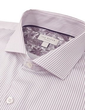 Camisa de vestir Ted Baker manga larga para hombre