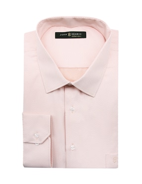 Camisa de vestir John Henry manga larga para hombre