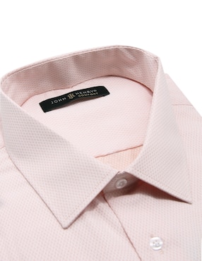 Camisa de vestir John Henry manga larga para hombre