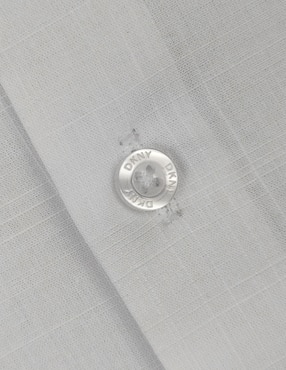 Camisa formal Dkny C de poliéster y algodón manga larga para hombre