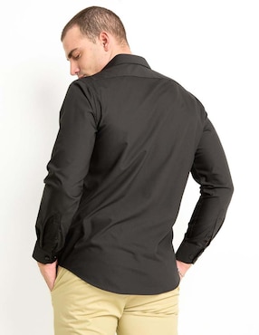 Camisa de vestir Kenneth Cole de algodón manga larga para hombre